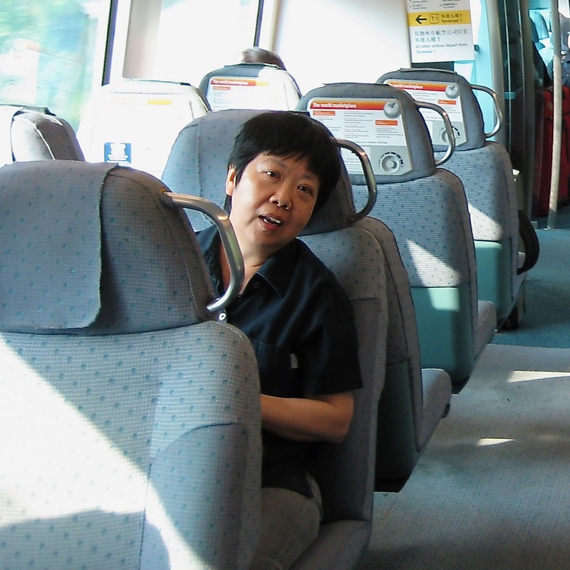 2005 riding the airport train