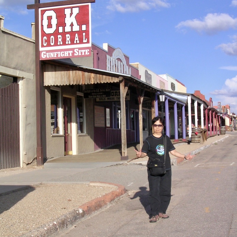 2005 OK Corral, the famous site of shootout between Wyatt Earp and  the Clanton gang, Tombstone, Arizona